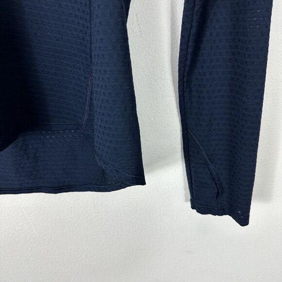 Athleta Mesh Scoop Neck Pullover Shirt Womens Size S Blue Pullover Athletic Gym - Picture 4 of 11